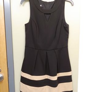 Juniors' Striped Ponte Dress